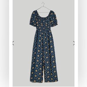 Madewell Wide Leg Jumper/jumpsuit/romper - M - floral print with pockets!